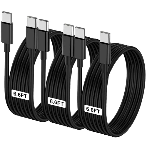 Vista 27 de LOFPYE Paquete de 3 cables USB C a USB C de 1 pie y 60 W, cable de carga rápida tipo C para iPhone Air 17 16e 16 15 Pro Plus Pro Max, para Galaxy