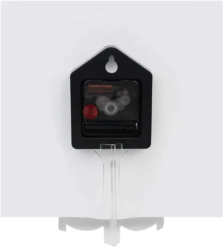 Vista 8 de Nander 3D Wolf - Reloj de pared cuadrado de 9.45 pulgadas, funciona con pilas, reloj de escritorio silencioso de cuarzo para el hogar, oficina