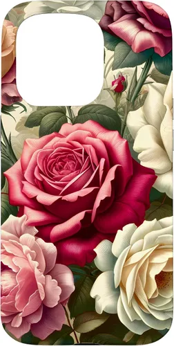 Vista 13 de Funda con diseño floral para iPhone 16 con diseño floral estilo victoriano