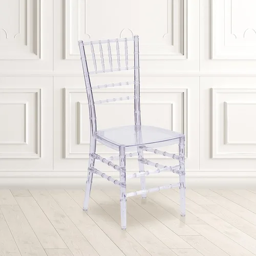 Vista 2 de Flash Furniture Flash Elegance - Silla Chiavari apilable de cristal