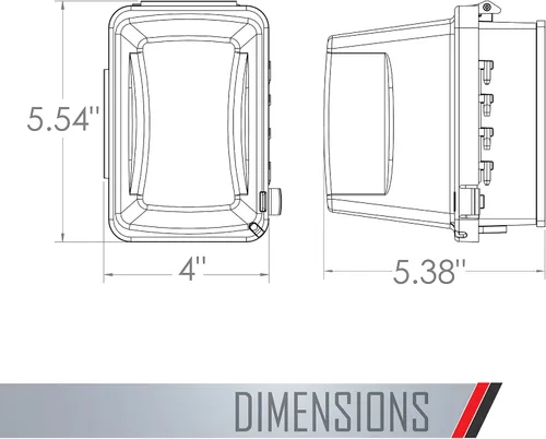 Vista 2 de TayMac MM710C, 4 3/4 pulgadas de profundidad, acabado transparente, 1 gang Horizontal or Vertical Mount, 4.75 in. Deep, Clear Weatherproof Outlet