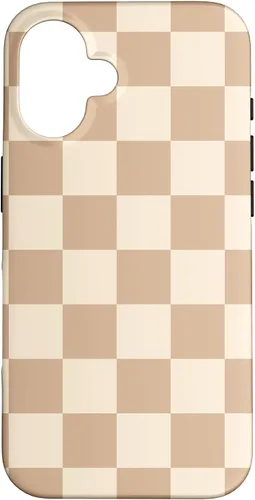 Vista 32 de Light Beige Classic Checkered Big Checkerboard Case for iPhone 17