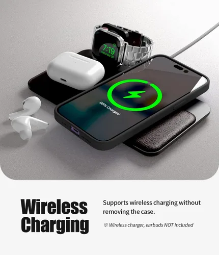 Vista 6 de GOOSPERY Funda de silicona líquida para iPhone 14 Pro Max