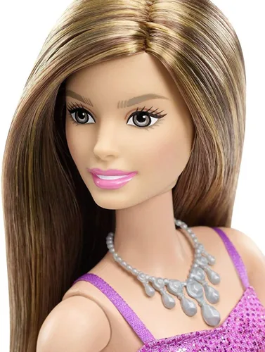 Vista 5 de Muñeca Barbie, vestido púrpura