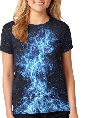 Vista 4 de Camisas unisex novedosas con estampado 3D y manga corta para hombres y mujeres