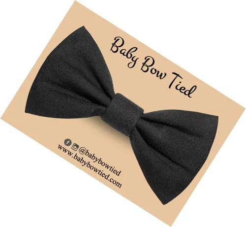 Vista 19 de Handmade Pre-Tied Clip on Bow Tie for Baby to Young Boy
