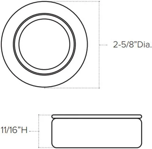 Vista 4 de American Lighting Kit de tres discos LED regulables Omni con cable de alimentación de 6 pies, listado cULus, diámetro de 2-5/8 pulgadas