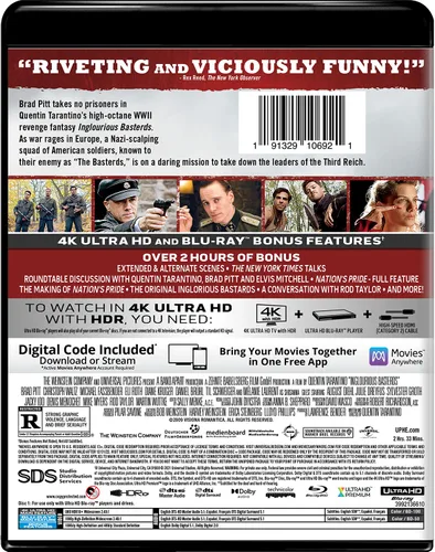 Vista 3 de Inglourious Basterds - 4K Ultra HD + Blu-ray + Digital 4K UHD
