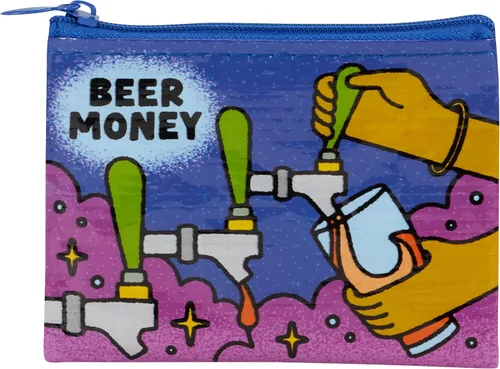 Vista 24 de Blue Q Coin Purse - Cute Coin Pouch for Men & Women, Small Pouch Organizer B-tches Haz cosas