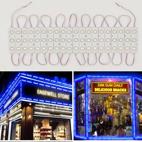 Vista 10 de Módulo LED, luces de repuesto para inflables, blancas, 10 piezas, 5 pies, 5730 SMD, 150 lúmenes por módulo LED, luz impermeable IP65 para cartel