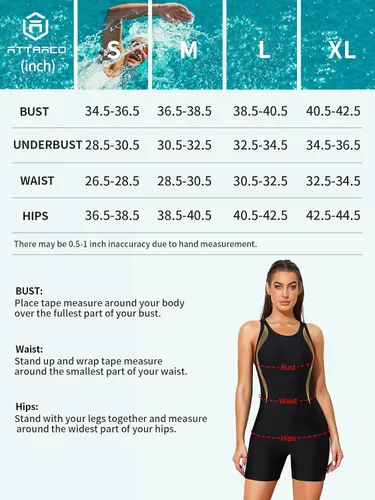 Vista 6 de ATTRACO Traje de baño de una pieza para mujer, traje de baño de entrenamiento atlético con espalda cruzada