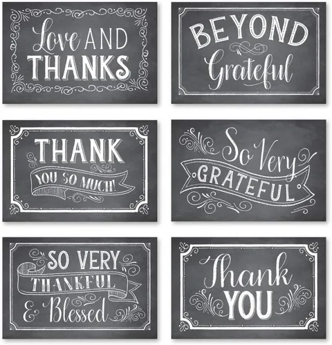 Vista 14 de Hadley Designs Tarjetas de agradecimiento a granel con sobres, 24 tarjetas de agradecimiento para profesores, lindas tarjetas de agradecimiento