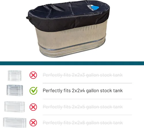 Vista 2 de Polar Protector - Cubierta de tanque de 2 x 2 x 4 pulgadas, terapia de agua helada, cubierta de agua fría para tanque galvanizado, impermeable, a