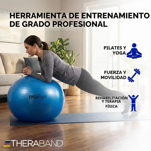 Vista 5 de THERABAND Standard Exercise Ball Azul-29.5 in