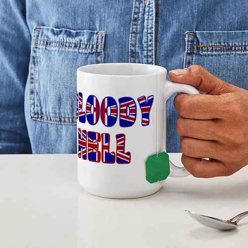 Vista 6 de CafePress BLOODY HELL Mugs Taza de café de cerámica de 15 oz (15.0 fl oz)