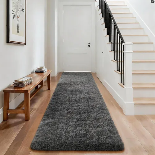 Vista 139 de Ophanie - Alfombras para sala de estar, antideslizante y suave, de felpa grandes y peludas para dormitorio, peludas para niños y niñas, decoración