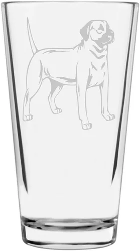 Vista 116 de Podenco Canario - Vaso de pinta de 16 onzas con temática de perro personalizado
