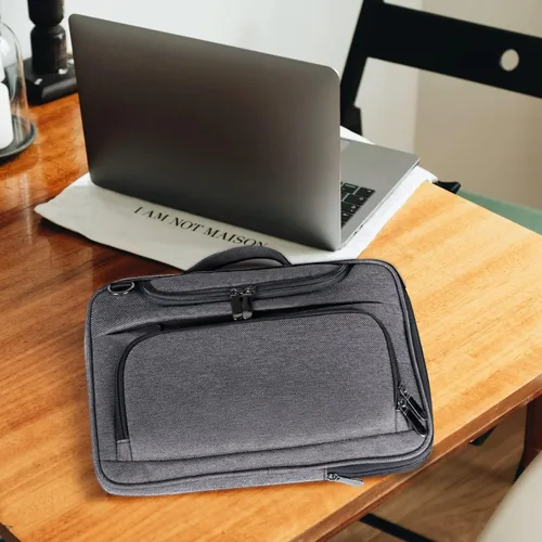 Vista 6 de BERTASCHE Funda para laptop de 12.3-13 pulgadas compatible con MacBook Air 13/Pro 13, Surface Pro 11/10/9/8/7/6/5/4, iPad Pro/Air de 13 pulgadas Gris