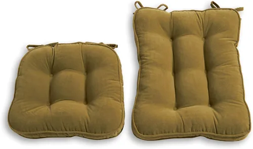 Vista 8 de South Pine Porch Hampton - Juego de 2 cojines para mecedoras estándar, color crema