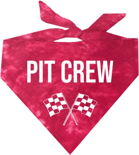 Vista 14 de Pit Crew Bandana para perro Triángulo 100% algodón Fabricado en Estados Unidos Pawty de cumpleaños tema de fiesta Carreras de coches