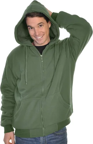 Vista 38 de Chaqueta con capucha con cremallera completa y forro de sherpa