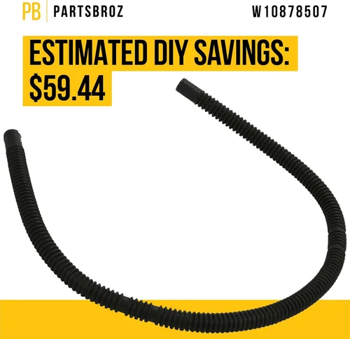Vista 4 de PartsBroz W10878507 Manguera de llenado de entrada – Compatible con lavavajillas Whirlpool Kenmore KitchenAid Maytag – Reemplaza AP6026711 8531412