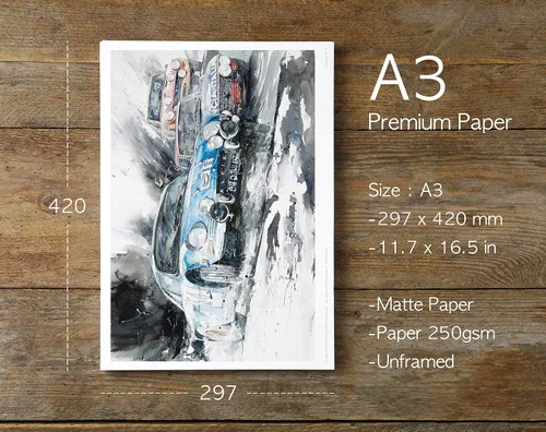 Vista 6 de MINSEOK Pósteres de acuarela para decoración de habitación, arte A3 de alta calidad, imágenes impresas antiguas, regalo perfecto de arte de pared