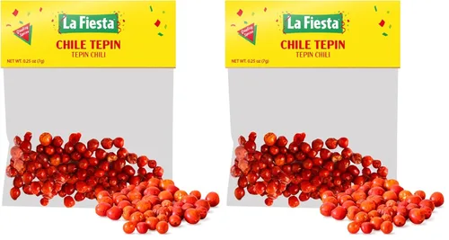 Vista 10 de La Fiesta Tepin - Cápsulas secas de chile entero, Chiles Secos, Fiery Hot