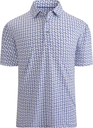Vista 2 de Damipow Camisas de golf prémium para hombre, ajuste seco, de manga corta, cuello