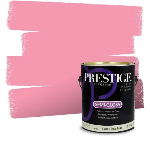 Vista 720 de Prestige Paints Pintura exterior e imprimación en uno, 1 galón, plano, coincidencia comparable de Valspar* Amber Rose*