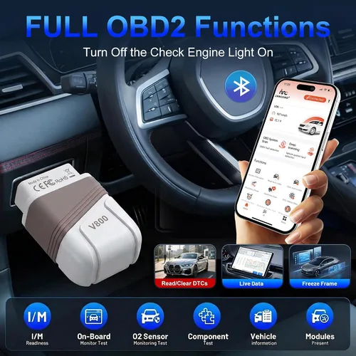 Vista 3 de OBD2 escáner Bluetooth, motor AT ABS SRS herramienta de diagnóstico para iOS Android, protocolo privado herramienta de diagnóstico automotriz