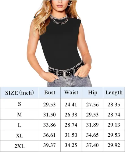 Vista 6 de REORIA Body casual sin mangas con cuello redondo para mujer