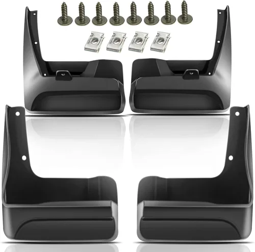 Vista 9 de YHTAUTO Juego de 4 protectores contra salpicaduras para Toyota Sienna 2011 2012 2013 2014 2015 2016 2017, no apto para modelo SE, delantero