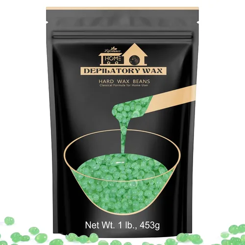 Vista 17 de 1 libra de granos de cera dura, kit de cera en perlas de Lifestance para depilación de cera dura para cabello fino y delgado, piel sensible, perlas