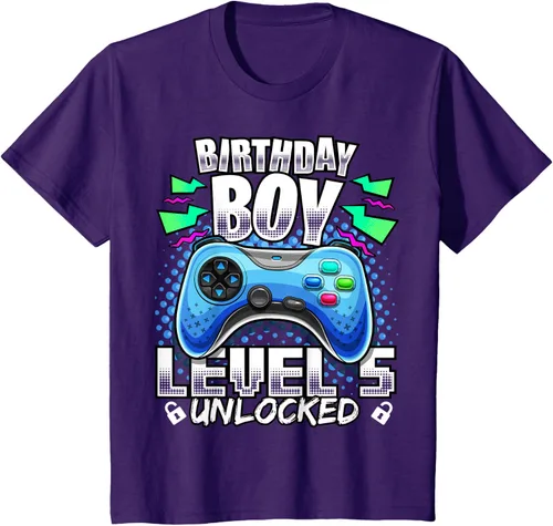 Vista 27 de Camiseta para niños con diseño de videojuegos desbloqueados de nivel 5 Negro