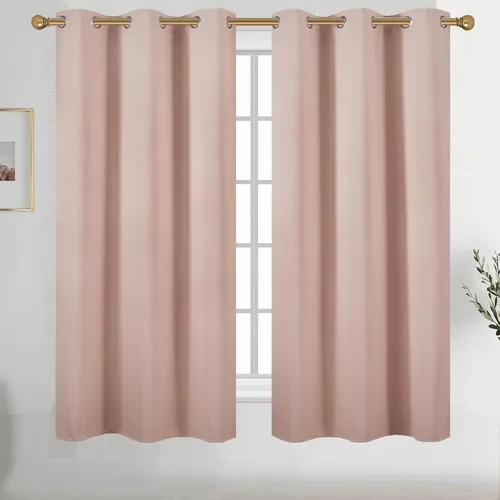 Vista 149 de Diraysid Cortinas opacas beige con ojales para dormitorio, con aislamiento térmico, cortinas de oscurecimiento de habitación, 38 x 54 pulgadas, 2