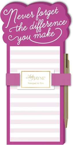Vista 3 de Lady Jayne - Bloc de notas troquelado con bolígrafo de icono de enfermera, 10 cm x 20 cm, corazón