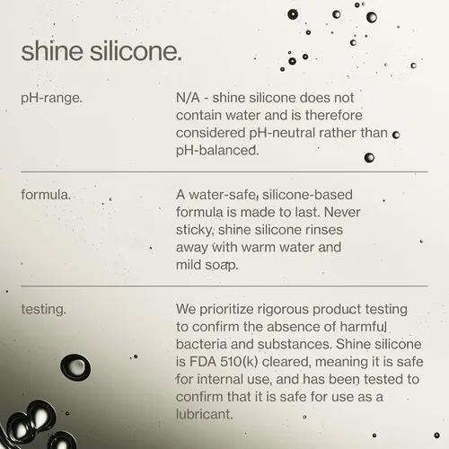 Vista 6 de Maude Shine Lubricante personal de silicona – Lubricante de silicona de larga duración, no pegajoso, hipoalergénico + lubricante personal sin