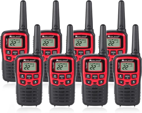 Vista 6 de Midland - X-TALKER T31VP, Walkie Talkies FRS de 22 canales - Radios bidireccionales de alcance extendido, 38 códigos de privacidad y alerta