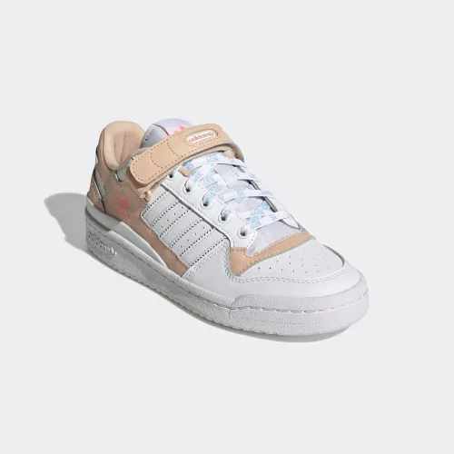 Vista 5 de adidas Zapatos bajos Forum para mujer, Wonder WhiteCore BlackLucid Blue