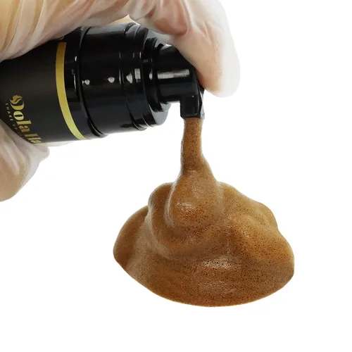 Vista 6 de Dolahair Kit de pegamento de encaje - Juego completo con mousse de tinte de encaje, instalación de peluca y spray de fusión (marrón oscuro)