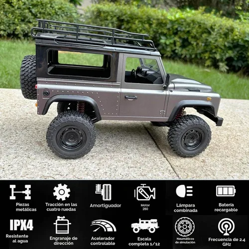 Vista 5 de HLSFWDRIVE MN99S RC Rock Crawler 4x4 Land Rover RC Crawler Escala 1/12