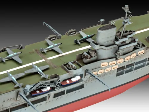Vista 5 de Revell de Alemania 05149 HMS Ark Royal & Tribal Destroyer