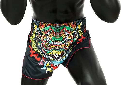 Vista 2 de Fairtex Pantalones cortos de boxeo Muay Thai de corte delgado "Kabuki