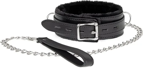 Vista 2 de Gargantilla de cuero tamaño ajustable para mujeres/hombres, rosa, negro, morado, rojo