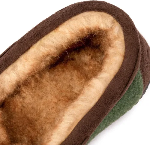 Vista 5 de RockDove Hearthfire - Pantuflas de espuma viscoelástica para hombre