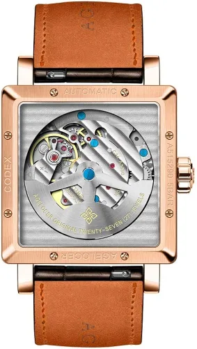 Vista 4 de AGELOCER Reloj de lujo analógico luminoso de acero inoxidable mecánico automático para hombre