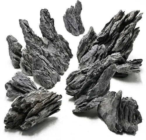 Vista 7 de Unocho Seiryu Rock Piedras de Acuario 11lb Piedra de Dragón Natural para Paisajismo de Acuarios Tanque de Peces Paisajismo de Acuario Tanque