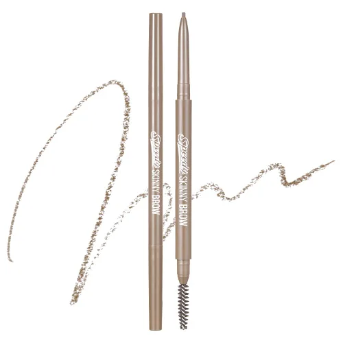 Vista 12 de PERIPERA Speedy Skinny Brow (01 Gris Marrón), Lápiz de Cejas Preciso de 1.5mm de Grosor, Punta Fina de Doble Cara, Define y Relleno de Cejas