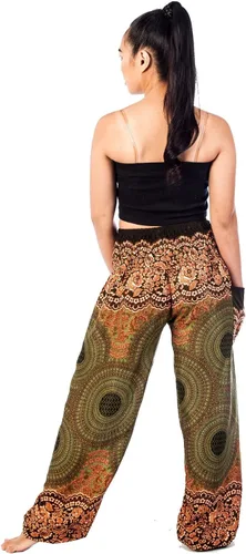 Vista 2 de LOFBAZ Harem Boho Pantalones para Mujer Yoga S-4XL Plus Ropa Hippie PJ